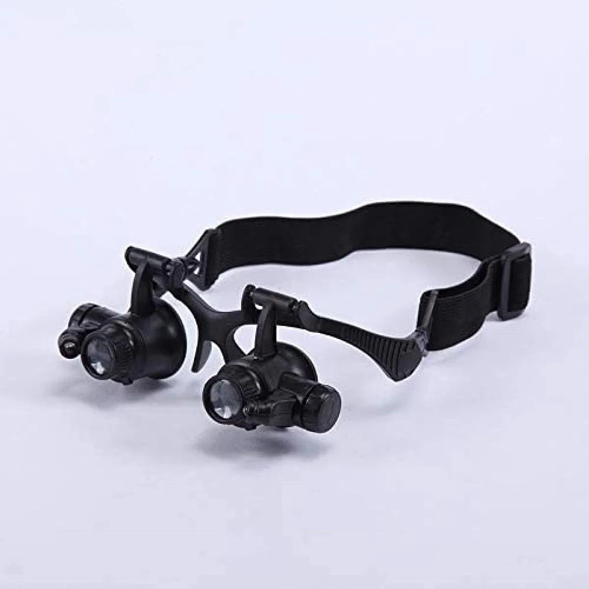 Lupa Led con Diadema Y Lentes Intercambiables De 10/15/20/25 Aumentos para Reparación De Relojes