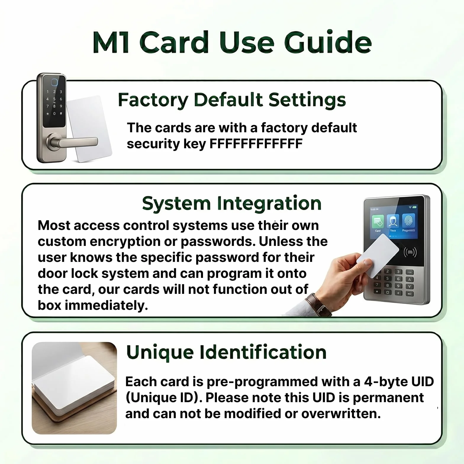 FONGWAH Tarjetas RFID IC FM1108, totalmente compatibles con tarjetas Classic 1K M1 S50 de 13,56 MHz conforme a la norma ISO14443A (200)