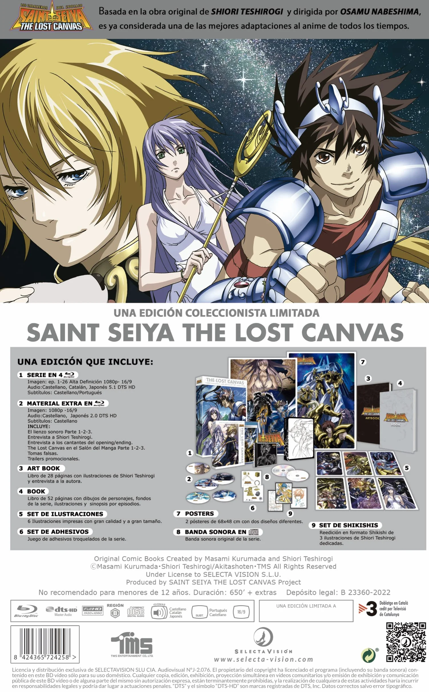 Saint Seiya: The Lost Canvas. Edición Coleccionista A4 Bluray [Blu-ray]