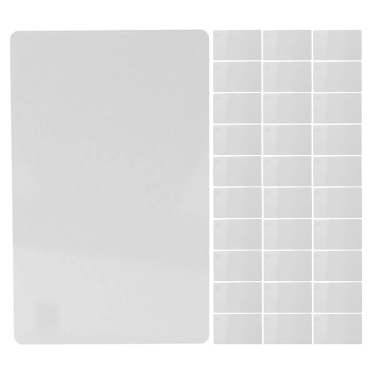 PRETYZOOM Tarjetas de Visita Metálicas para Sublimación 200 Piezas Aluminio de 021 MM de Grosor Tamaño 34X21X0009 Pulgadas Perlado para Impresión UV a Color Material para