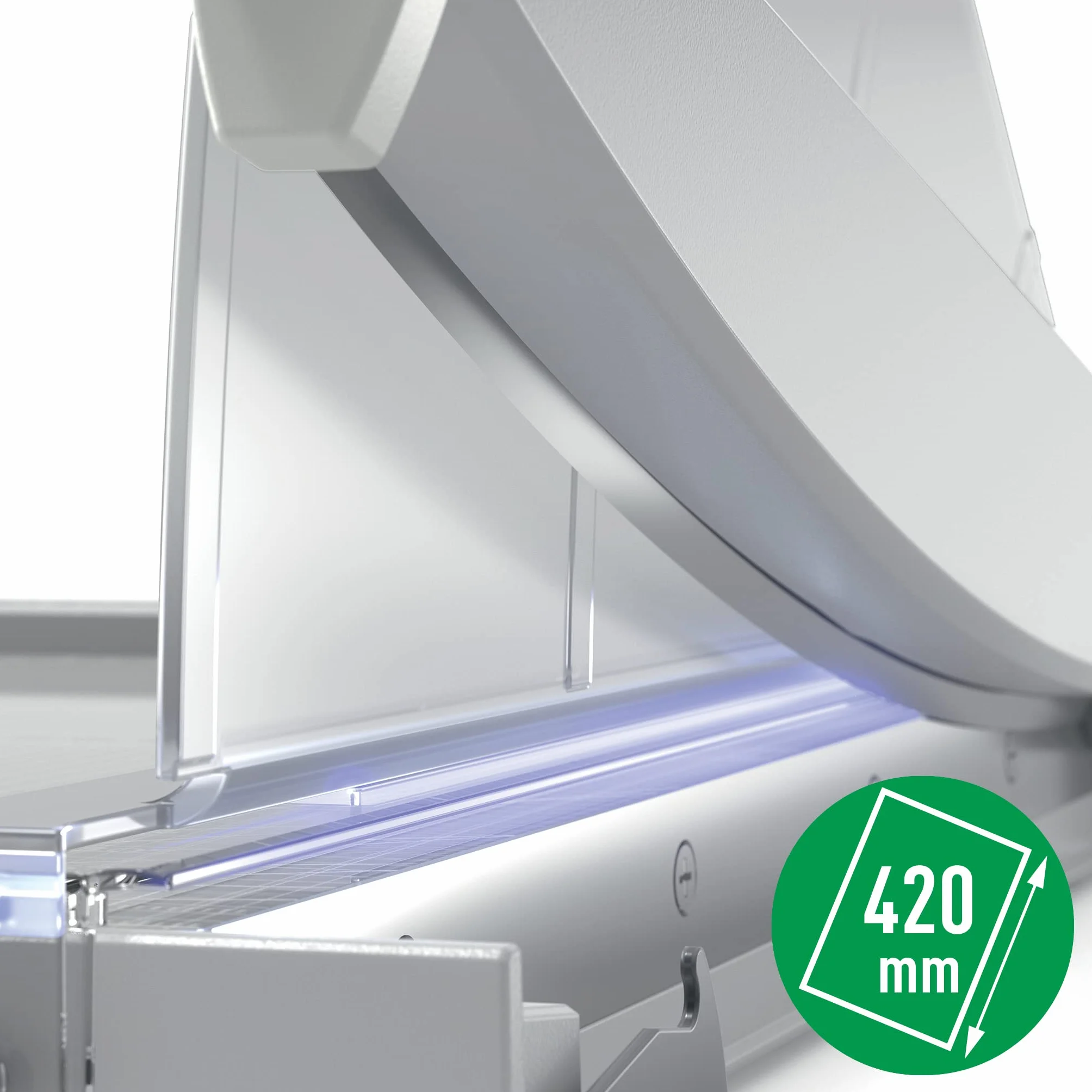 Leitz Precisión Guillotina de Papel A3 para Oficina, Corta 15 Hojas, Longitud de Corte 457mm, Cuchilla de Acero, Base de Cristal Resistente, Sistema de Protección y Guía de Corte, 90220000
