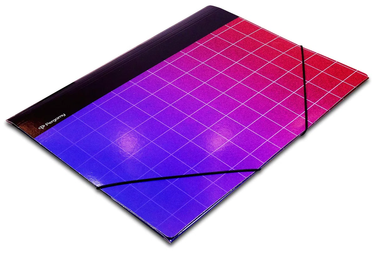 Glitch - Carpeta de goma con 3 solapas
