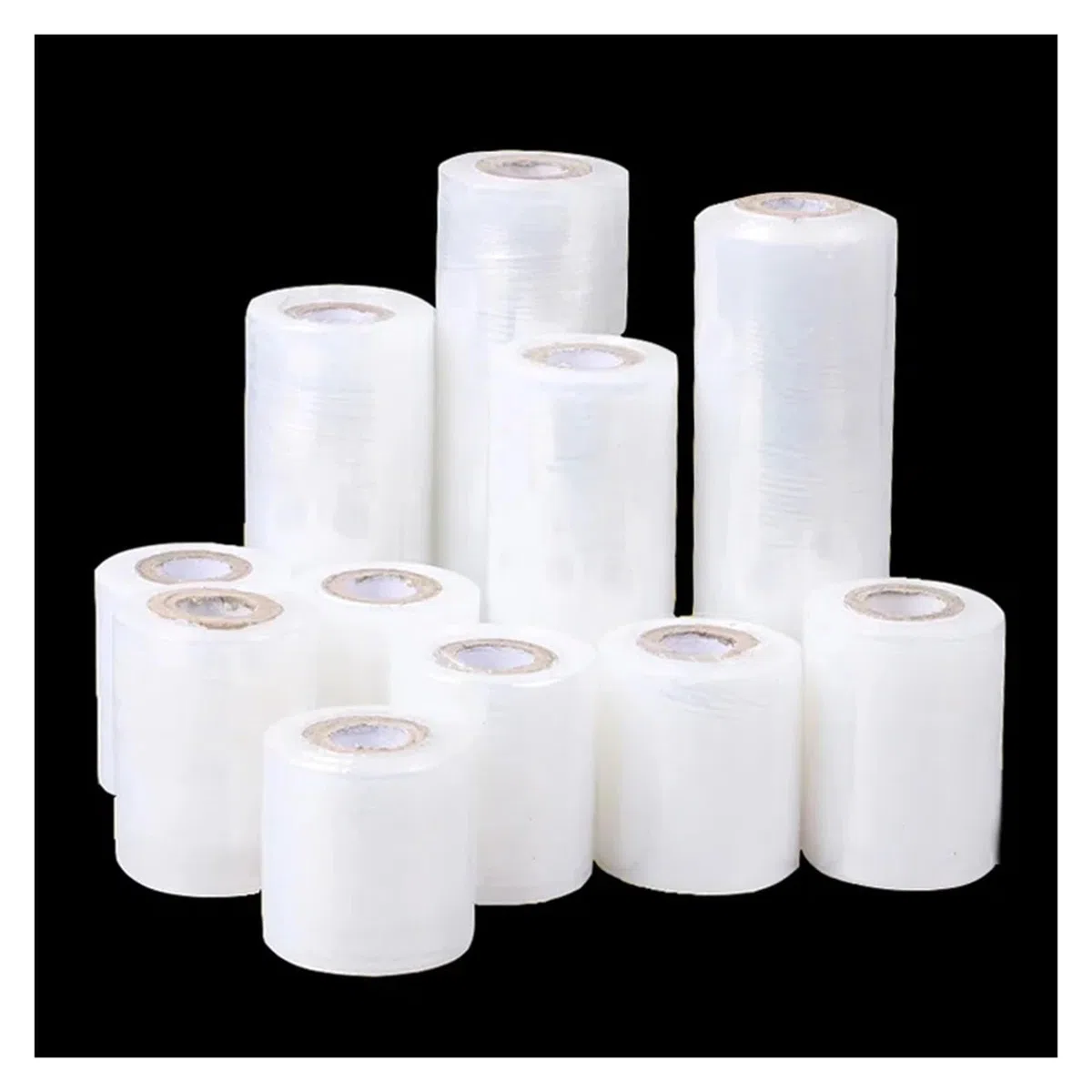Película estirable de PE | Sellado de injerto multicolor de 2-15 cm x 150 m, 2 piezas: for embalaje(White,15cmx150m 2pcs)