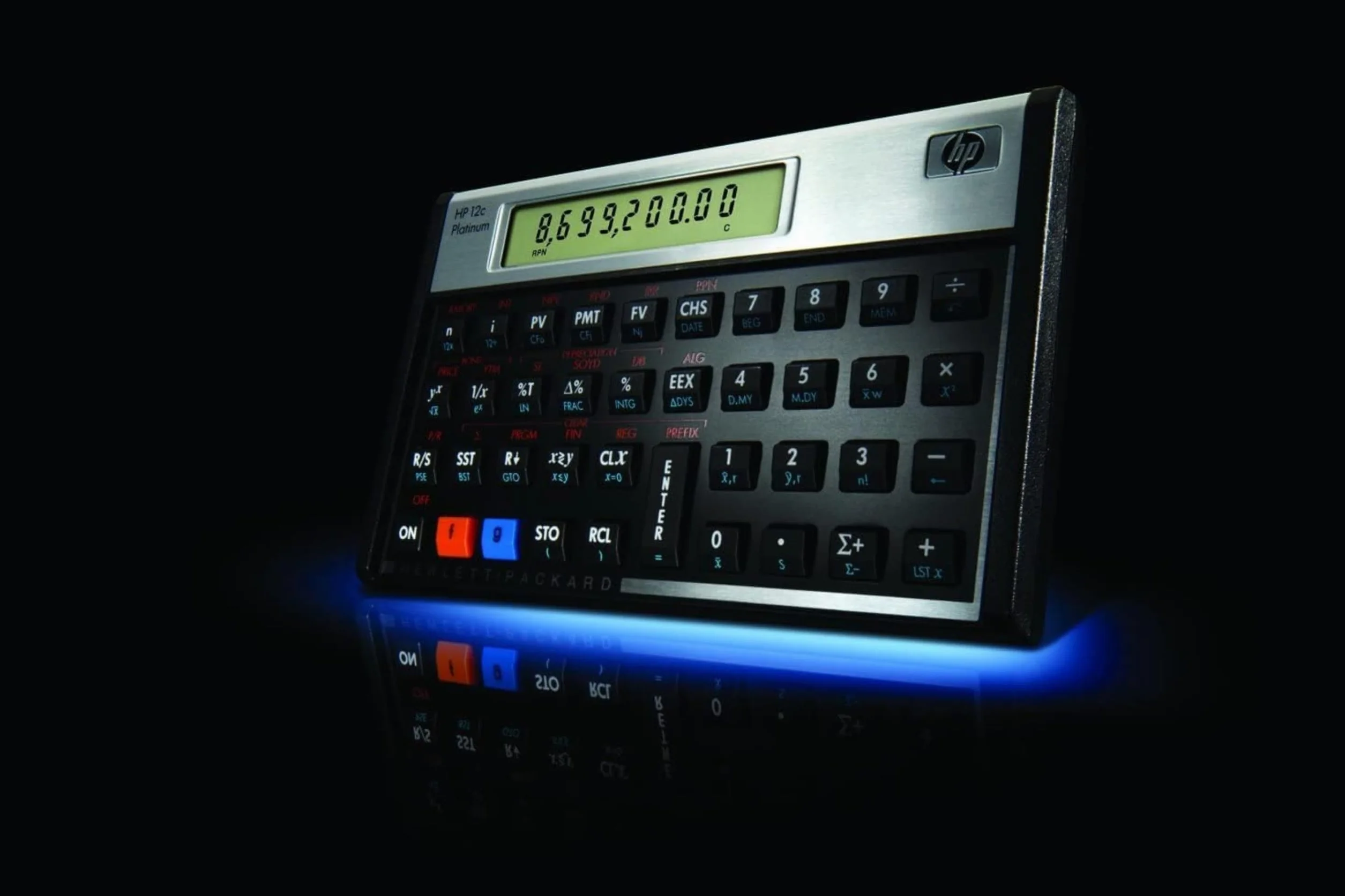 HP 12c Financial Programmable Calculator - Calculadora (Escritorio, Financiero, Negro, 1 CR2032, 1 CR2032 battery, 116g)