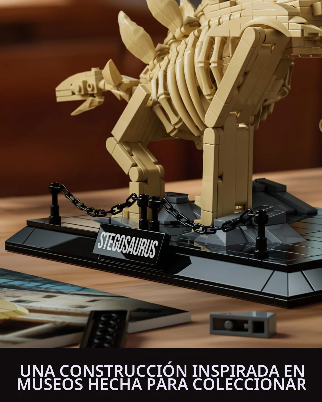 Nifeliz Fósiles de Dinosaurio Stegosaurus Decoracion Kit de Construcción, Dinosaurio de Construcción Maqueta para Hombres y Mujeres, Regalo Coleccionable para Adultos (665 Piezas, NF10353)