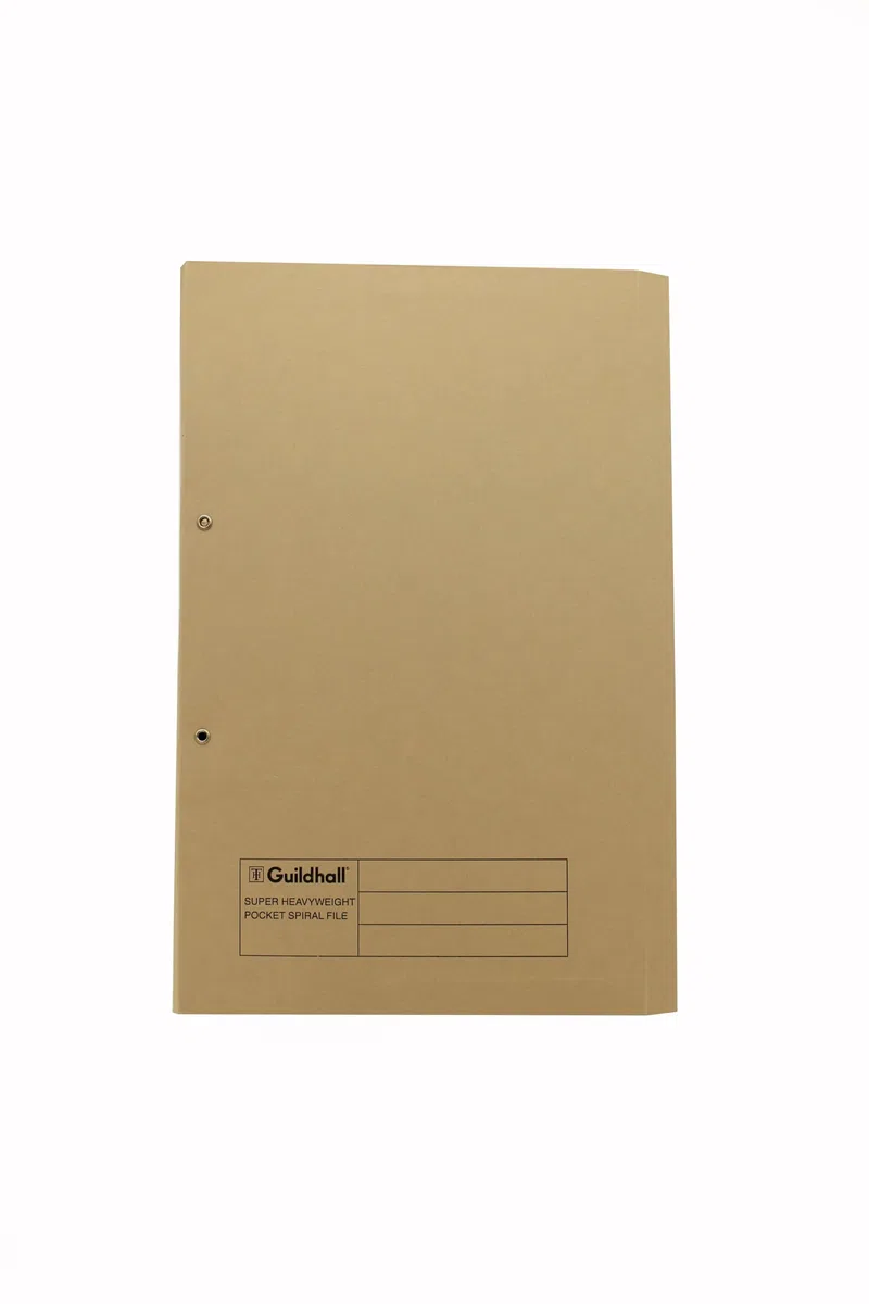 Guildhall Spiral File - Paquete de 25 carpetas para archivo, rosa