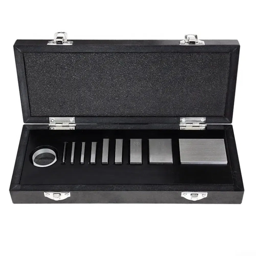 Kit de calibración de indicador de dial Bloques de calibre Certificado NIST AS-0 Acero óptico plano para medición de laboratorio (Nivel 1)
