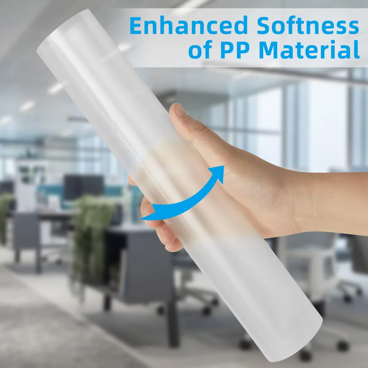 Paquete de 50 carpetas transparentes para documentos, carpetas de plástico transparentes tipo L, fundas de plástico para papel tamaño carta A4, ideal para suministros escolares y de oficina