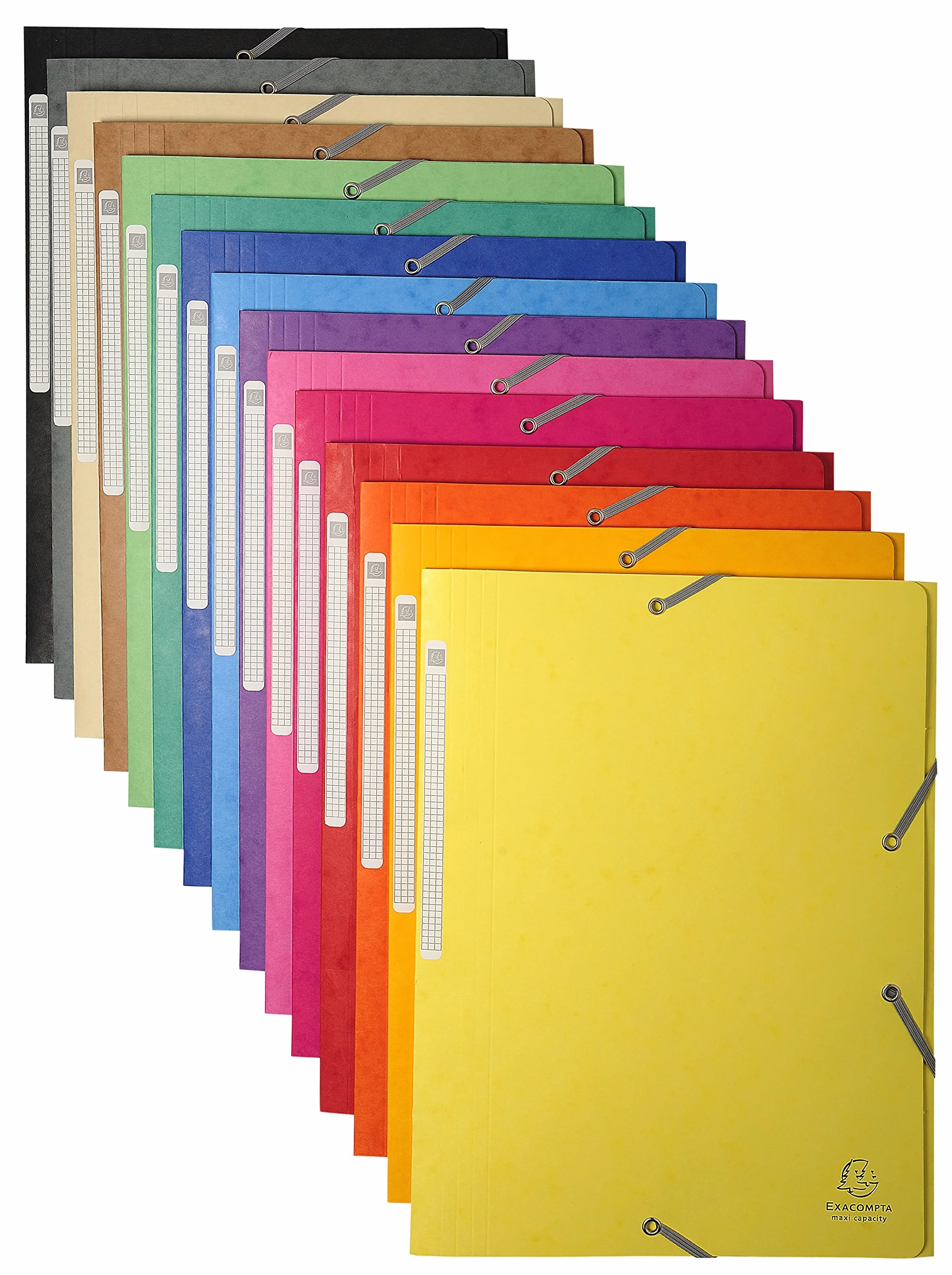 Exacompta 17108H - Carpeta con goma, A4, Rosa