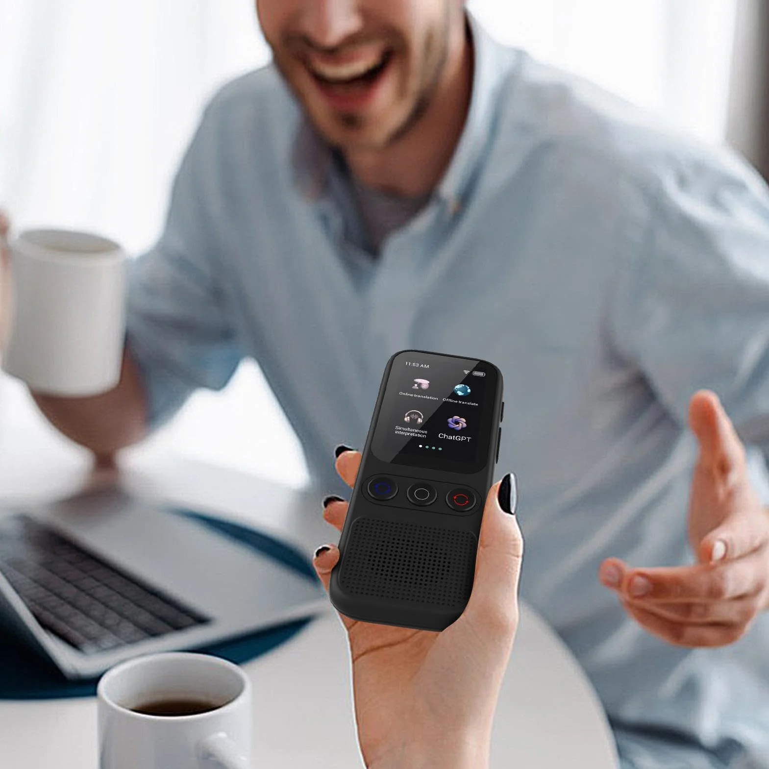 Traductor instantáneo sin WiFi, dispositivo traductor sin necesidad de WiFi | Dispositivo de traducción Traductor en tiempo real para viajes,, No se necesita WiFi, dispositivo de traducción, 138 idiom