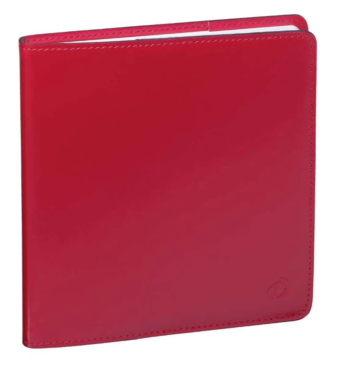 QUO VADIS - 905452Q - Línea: Ejecutivo Prestige - Agenda de Oficina Anual 2023, Semanal, 13 Meses, Diciembre-Diciembre, 16x16cm, Papel Marfil, Cubierta Color Rojo De Cuero Luna, Multilingüe