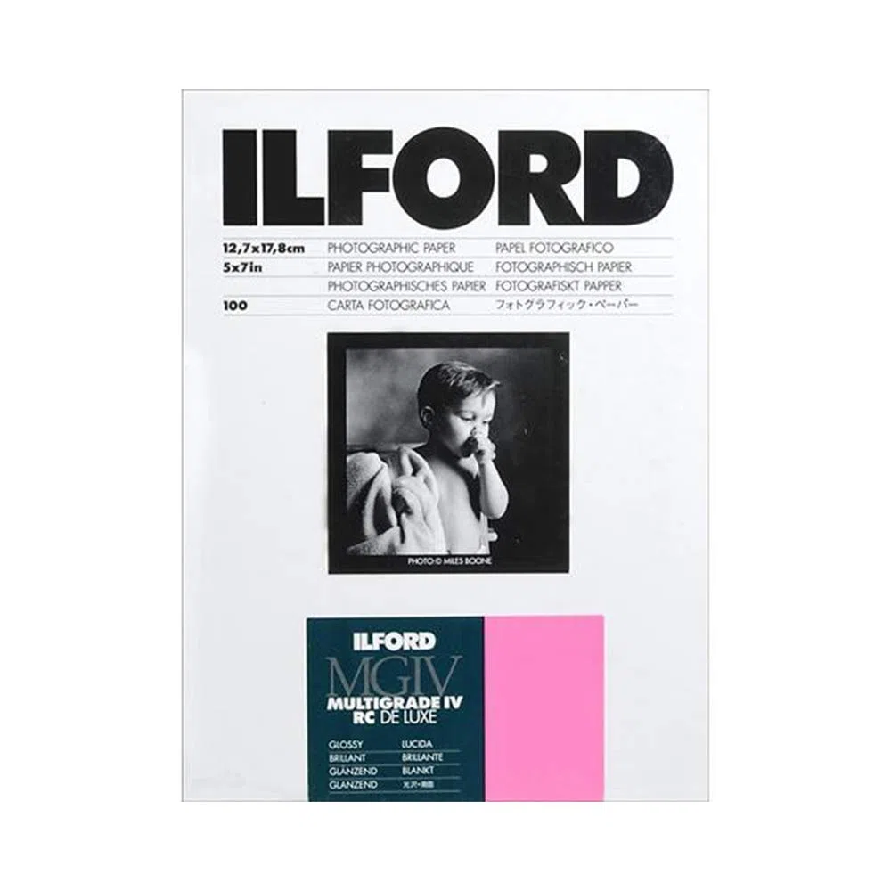 Ilford 1769900 - Papel fotográfico (190 g/m², Brillo, 12.7 x 17.8cm)