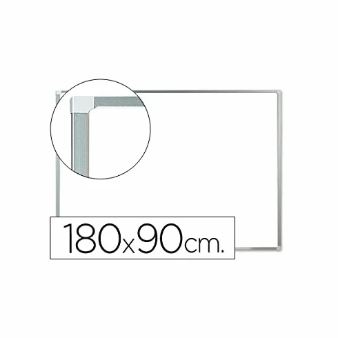 Q-Connect Pizarra Blanca Melamina Marco De Aluminio 180 x 90 Cm