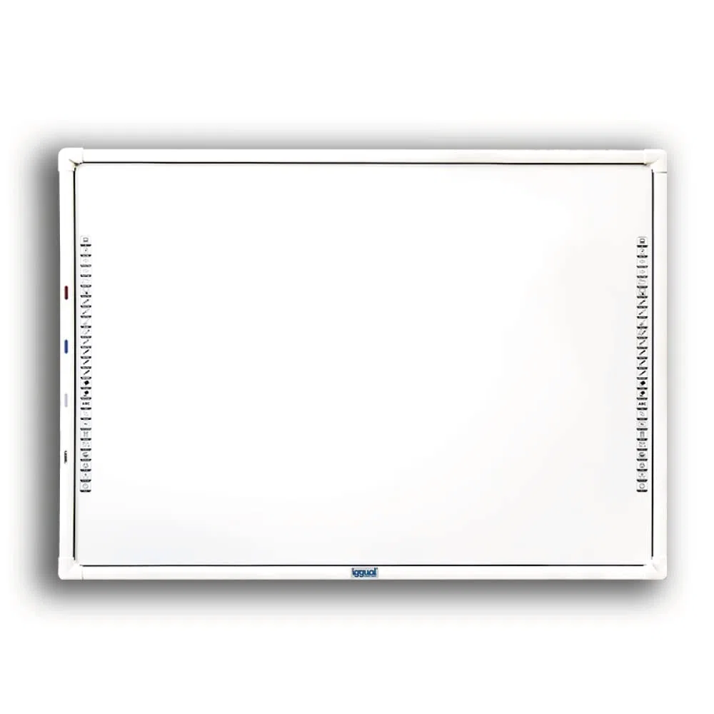iggual Pizarra Blanca Interactiva IRIS 86” (4:3)- Tecnología Infrarrojos- Pantalla Táctil 10 Puntos de Contacto- Compatible Windows/Mac/Linux- Ideal Empresas y Educación (10 Usuarios Máximo.)
