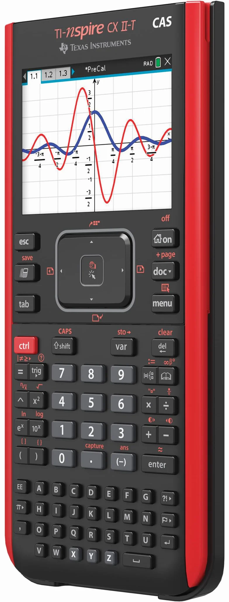 Texas Instruments TI-Nspire CX II-T CAS - E/D/I/F/ES/NL - Calculadora gráfica, Software, USB - New