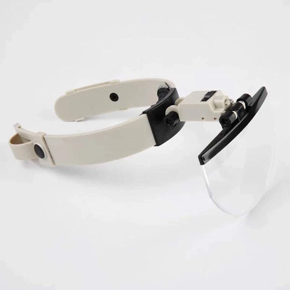 Lupa con Cabeza de Lupa con luz LED, Herramienta de identificación de Grabado para reparación de Lectura de Diadema de Anciano, Lupa de Manos Libres con Lentes HD de 1.5X 2X 2.5X 3.5X