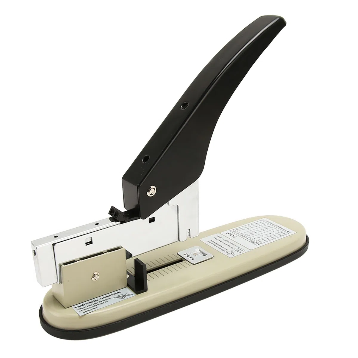 Grapadora de Escritorio Escolar de 210 Hojas Resistente con Almohadillas Antideslizantes, Grapadora de Oficina Grande para 23/8, 23/24 Pines, Encuadernación sin Esfuerzo de 240