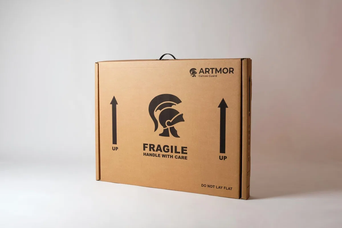 CAJA ESPECIAL DE CARTÓN Y ESPUMA PARA ENVÍO DE CUADROS, ARTMORM01