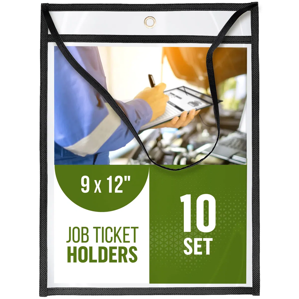 10 Pack Job Ticket Holders 9x12 in Hanging