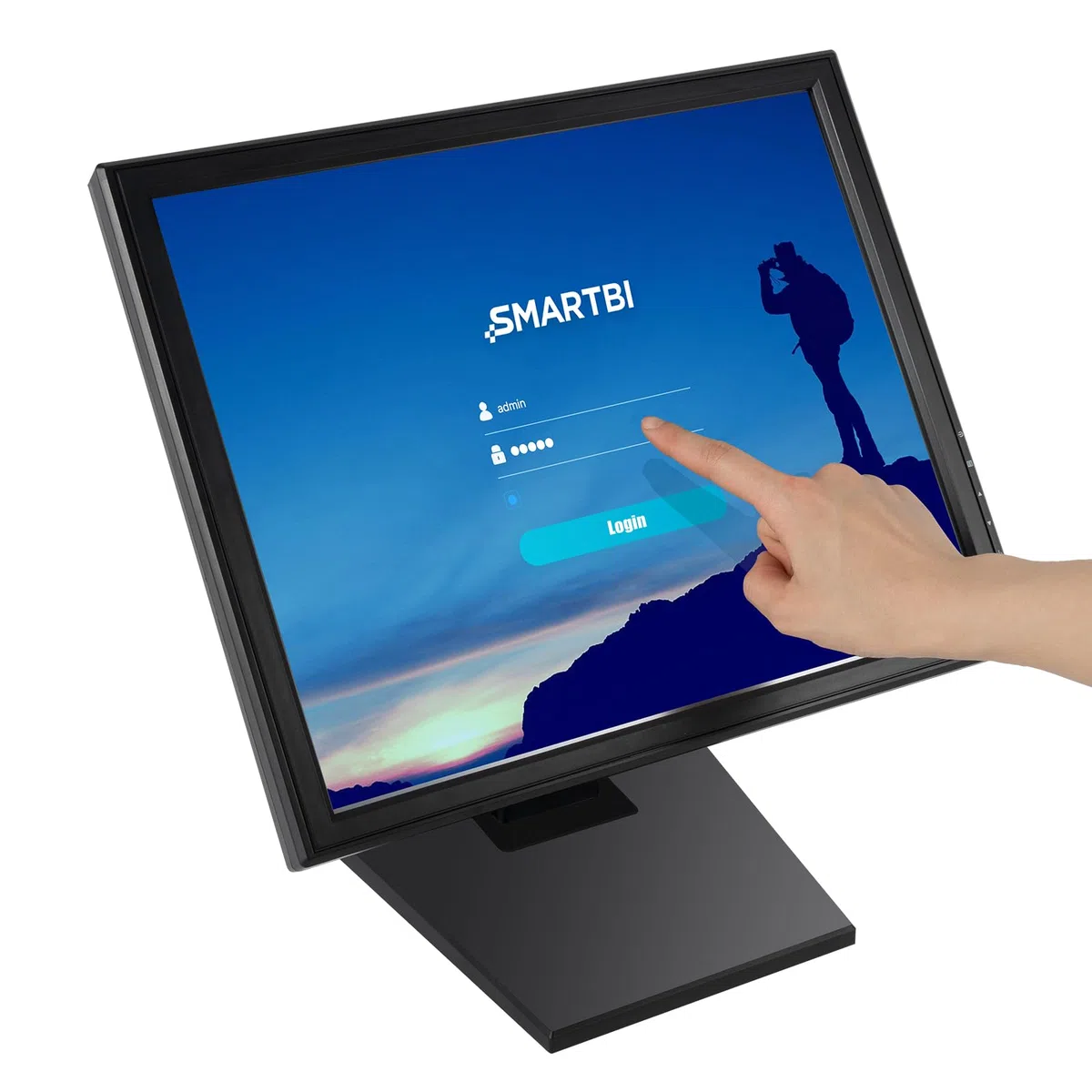 Pantalla táctil LCD, pantalla táctil de 17 pulgadas, pantalla táctil de registro de efectivo, monitor de efectivo para PC, POS, caja registradora, restaurante, bar, cafetería, alta