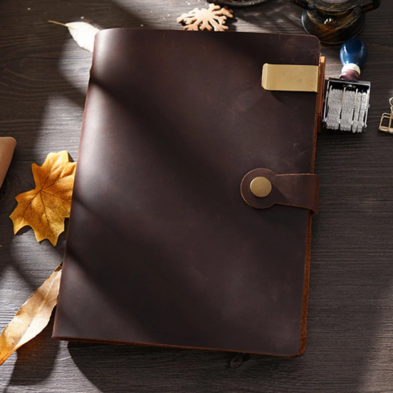 Cuaderno de carpeta reutilizable, páginas personalizables y hojas de escritura de primera calidad para profesionales, planificador de papel