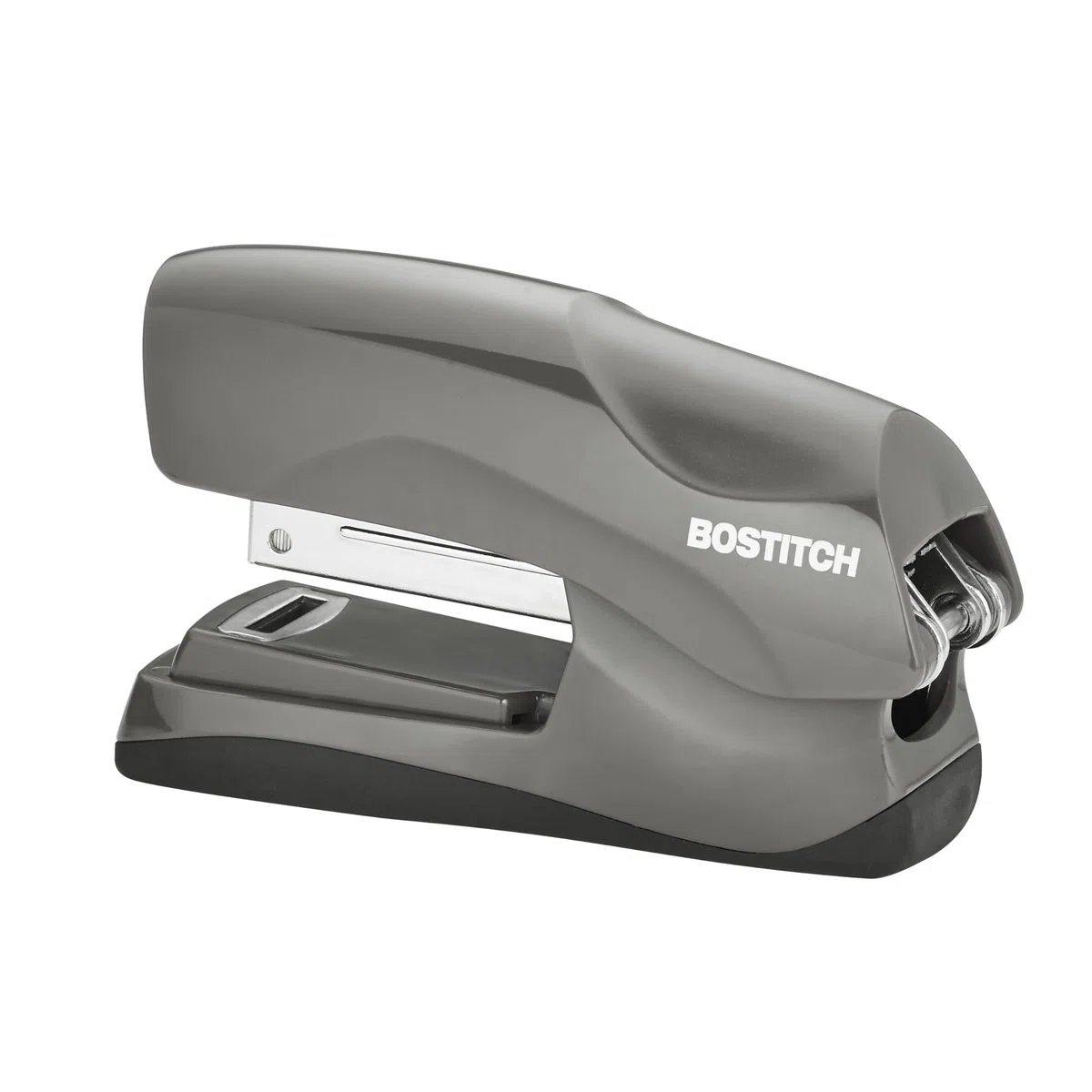 Bostitch Office - Grapadora resistente de 40 hojas con 1250 grapas y removedor de garras, tamaño pequeño, cabe en la palma de tu mano, paquete económico, gris (B175-GRAY-VP)