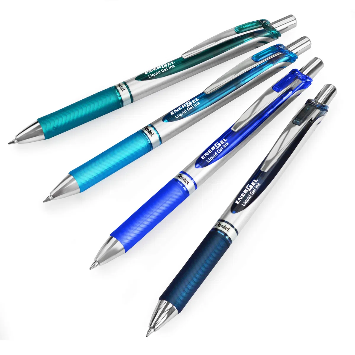 Pentel EnerGel XM BL77 - Bolígrafo retráctil de gel (0,7 mm, 54 % reciclado, 1 unidad por color, 20 unidades)