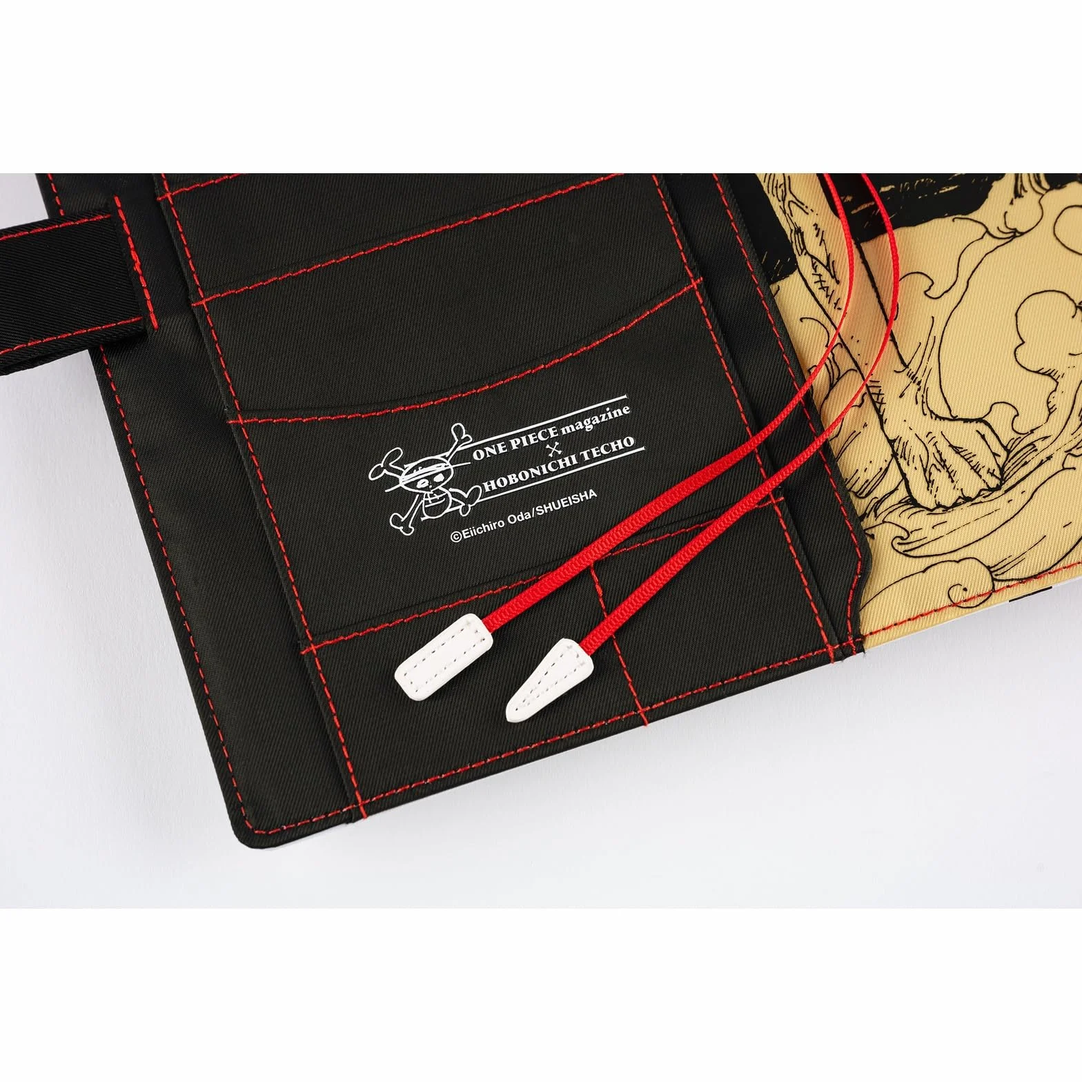 Hobonichi Techo A5 - Funda para agenda de One Pieza: sombrero de paja, color negro
