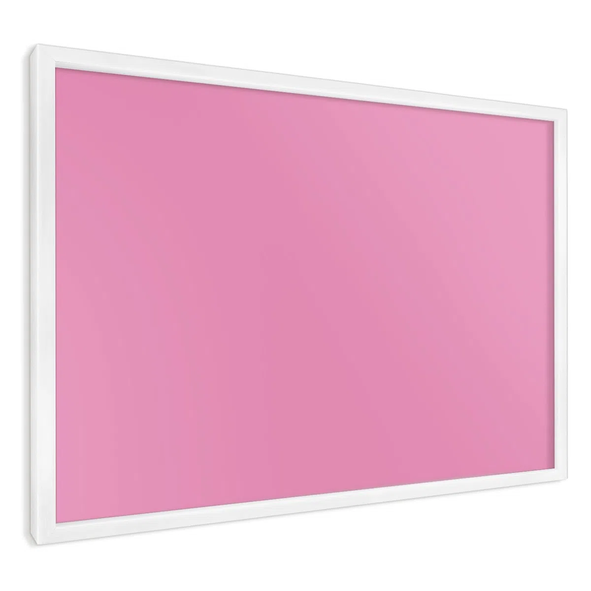 Panel Magnético Creativo 60x40 cm | con Marco Blanco | Rosa Frío | Montaje Fácil | Pizarra de Pared Escolar | Para Letras Magnéticas, Números, Notas de Estudio y Calendario