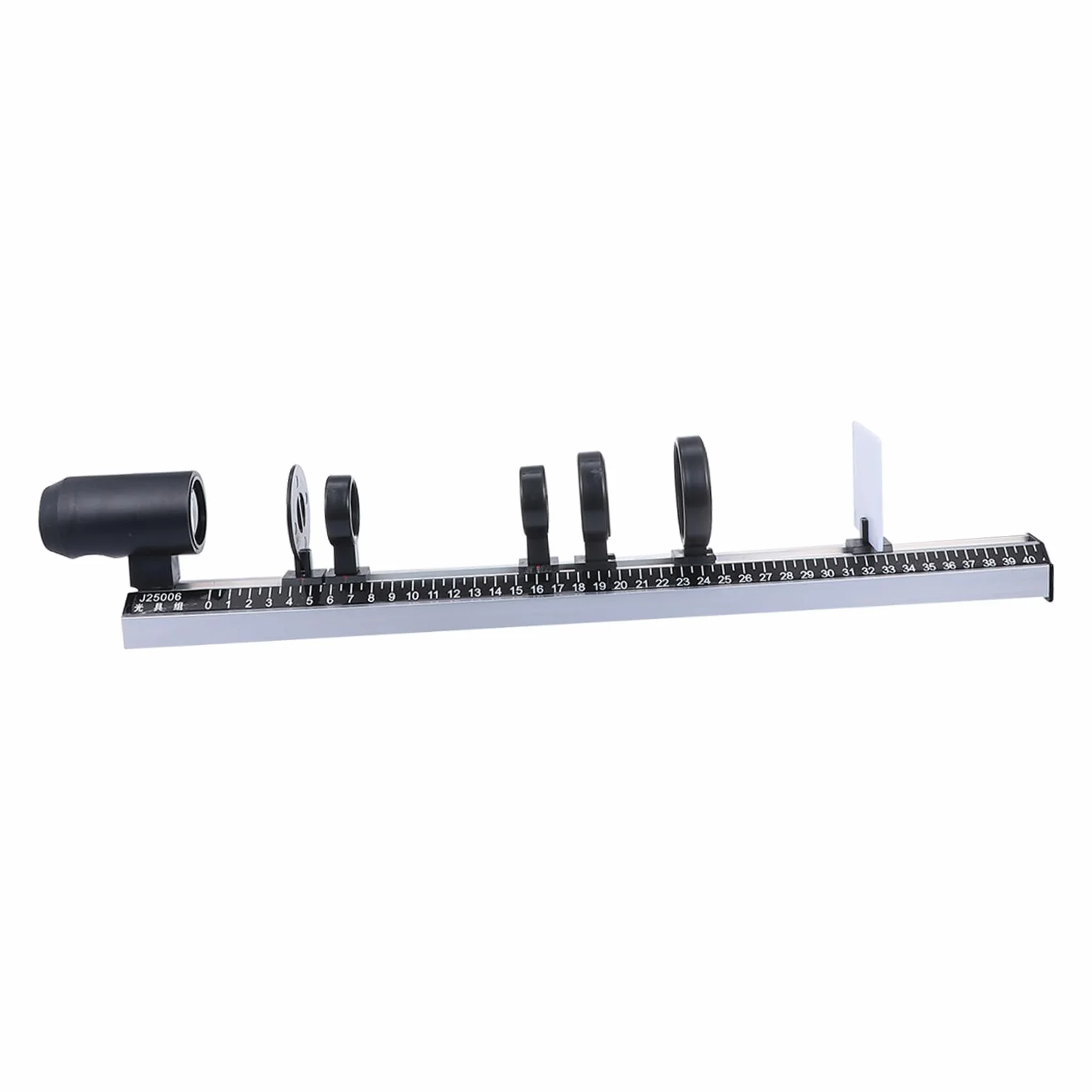 GLEAVI Juego de óptica didáctica kit laboratorio físico con lentes cóncavas convexas espejo óptico instrumentos ópticos experimentos científicos 19,7 x 3,1 x 2 pulgadas