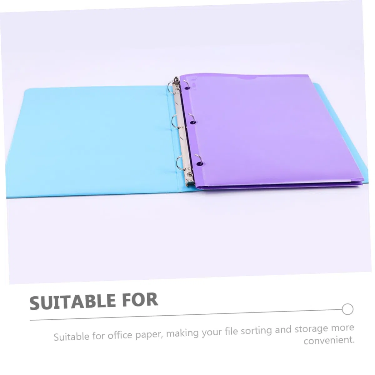 Carpeta de Plástico A4 Doble Bolsillo y 6 Piezas Pp | Diseño de Doble Ranura Fundas Transparentes, para Papeles de Oficina y Exámenes, Formato de Archivo Color Aleatorio