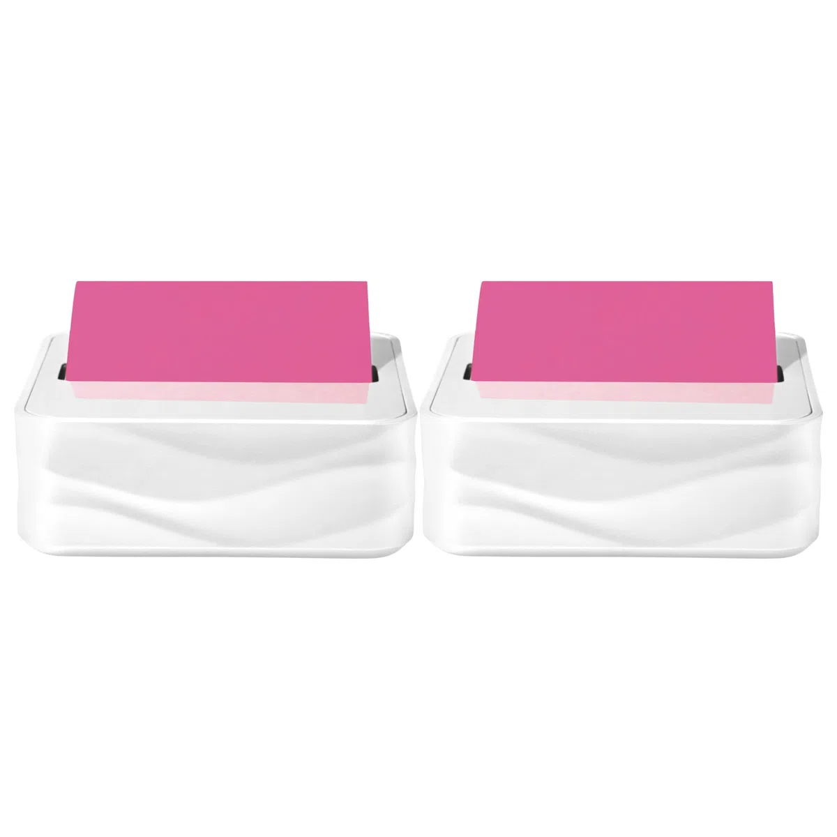 Post-it Dispensador de notas emergentes súper pegajoso, paquete de 2, blocs blancos de 3 x 3 pulgadas, incluye 2 dispensadores y 6 bloc de notas emergentes (90 hojas por bloc, 540 hojas en total) para