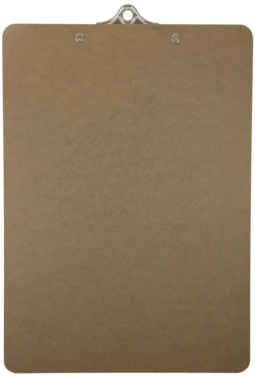 Portapapeles de tamaño de carta (22,8 x 31,7 cm), con pinza estándar, paquete de 12 unidades
