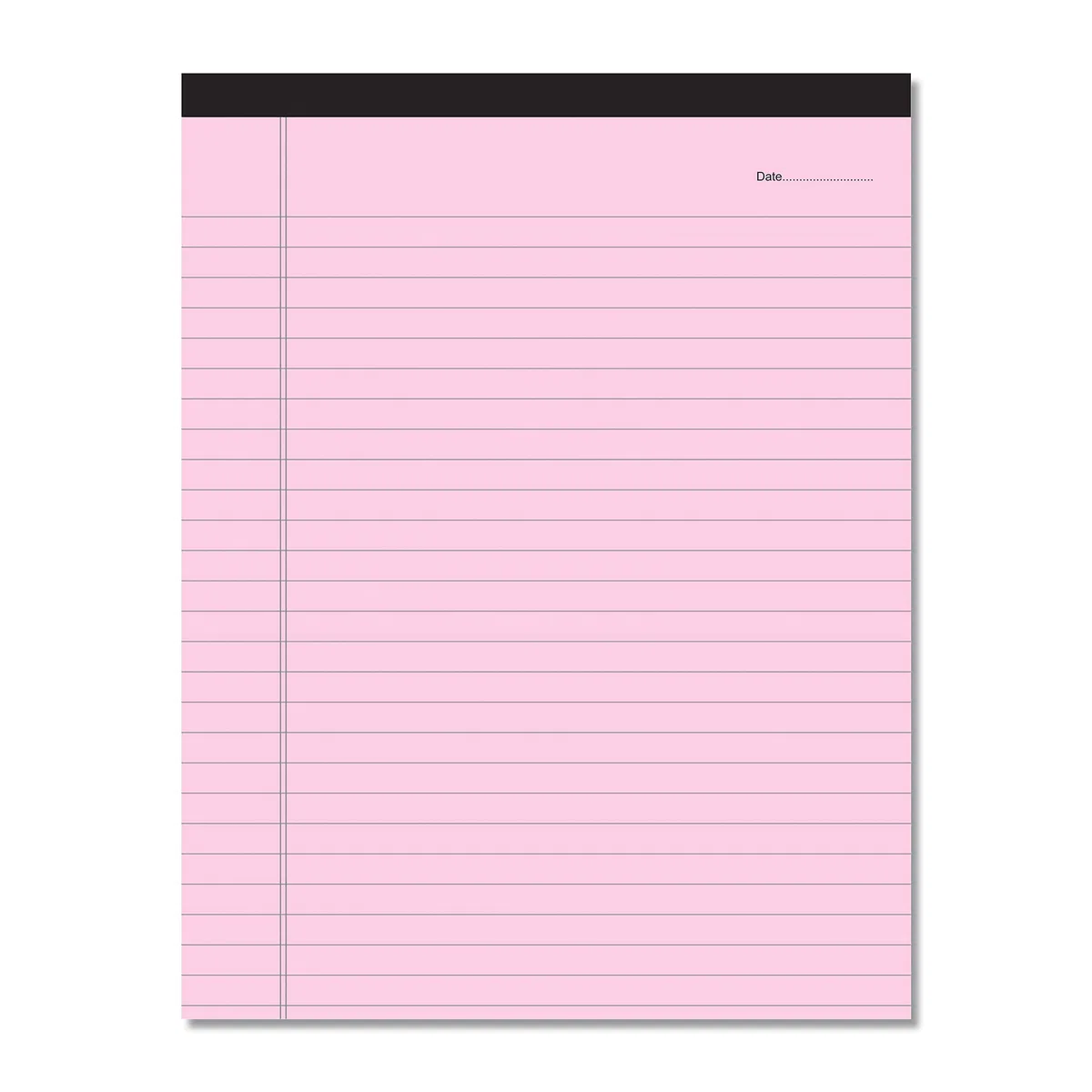 Clickedin - Bloc de notas de oficina, tamaño A4, 275 x 205 mm, con rayas anchas, paquete de 4 colores para escritura y blocs de notas