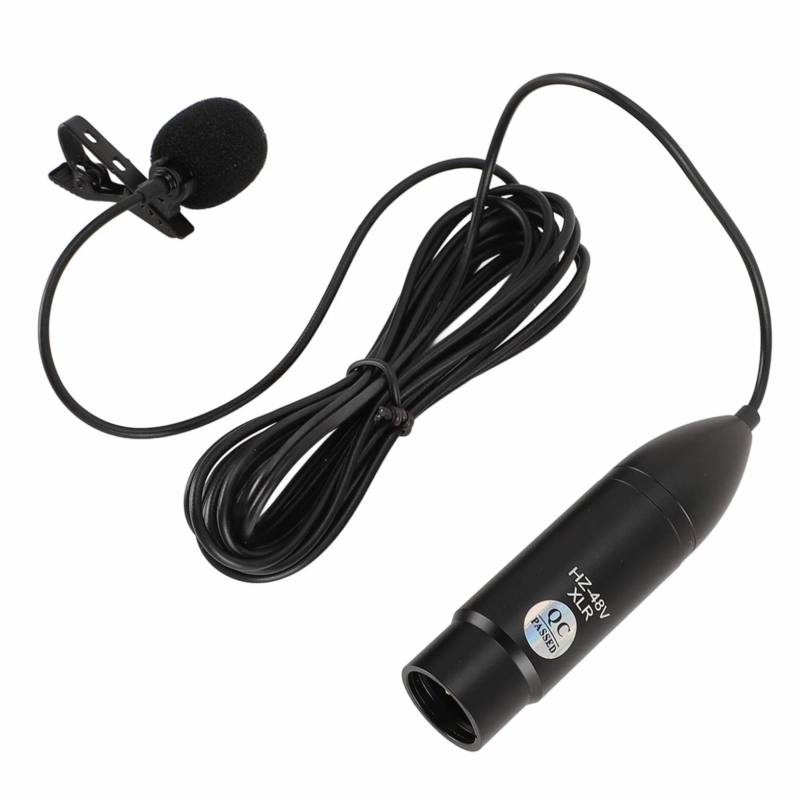 Micrófono Lavalier XLR Omnidireccional con Reducción de Ruido para Grabar Entrevistas