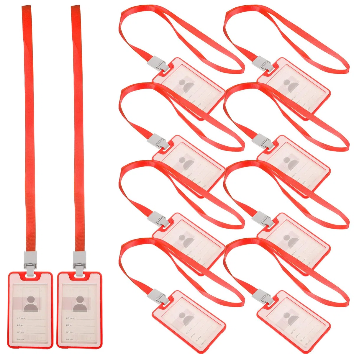 SEWACC 40 Unidades De Cordón Para Tarjetero De Identificación Funda Transparente Para Tarjetas Fundas Transparentes Para Tarjetas a Protectora Para as Para