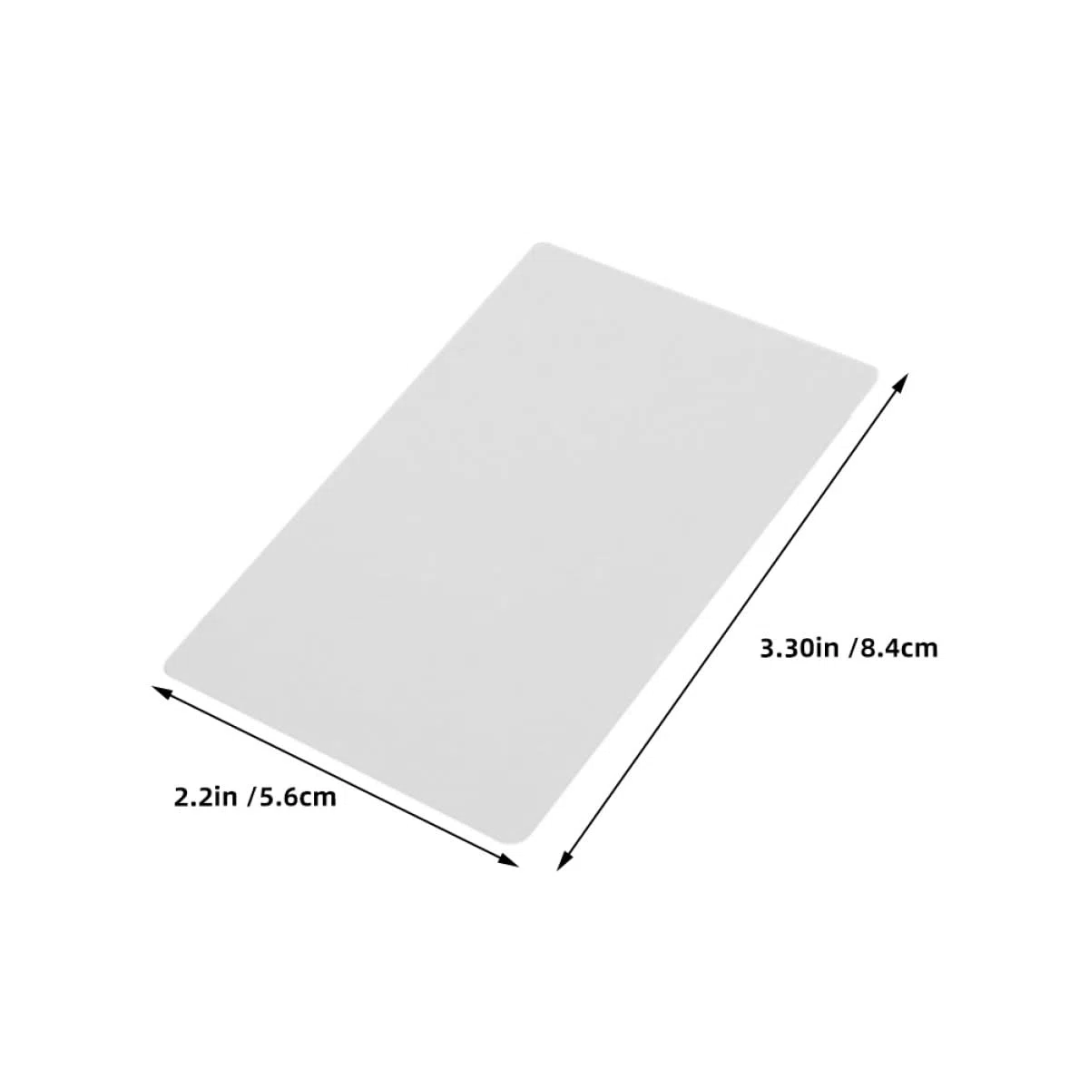PRETYZOOM Tarjetas de Visita Metálicas para Sublimación 200 Piezas Aluminio de 021 MM de Grosor Tamaño 34X21X0009 Pulgadas Perlado para Impresión UV a Color Material para