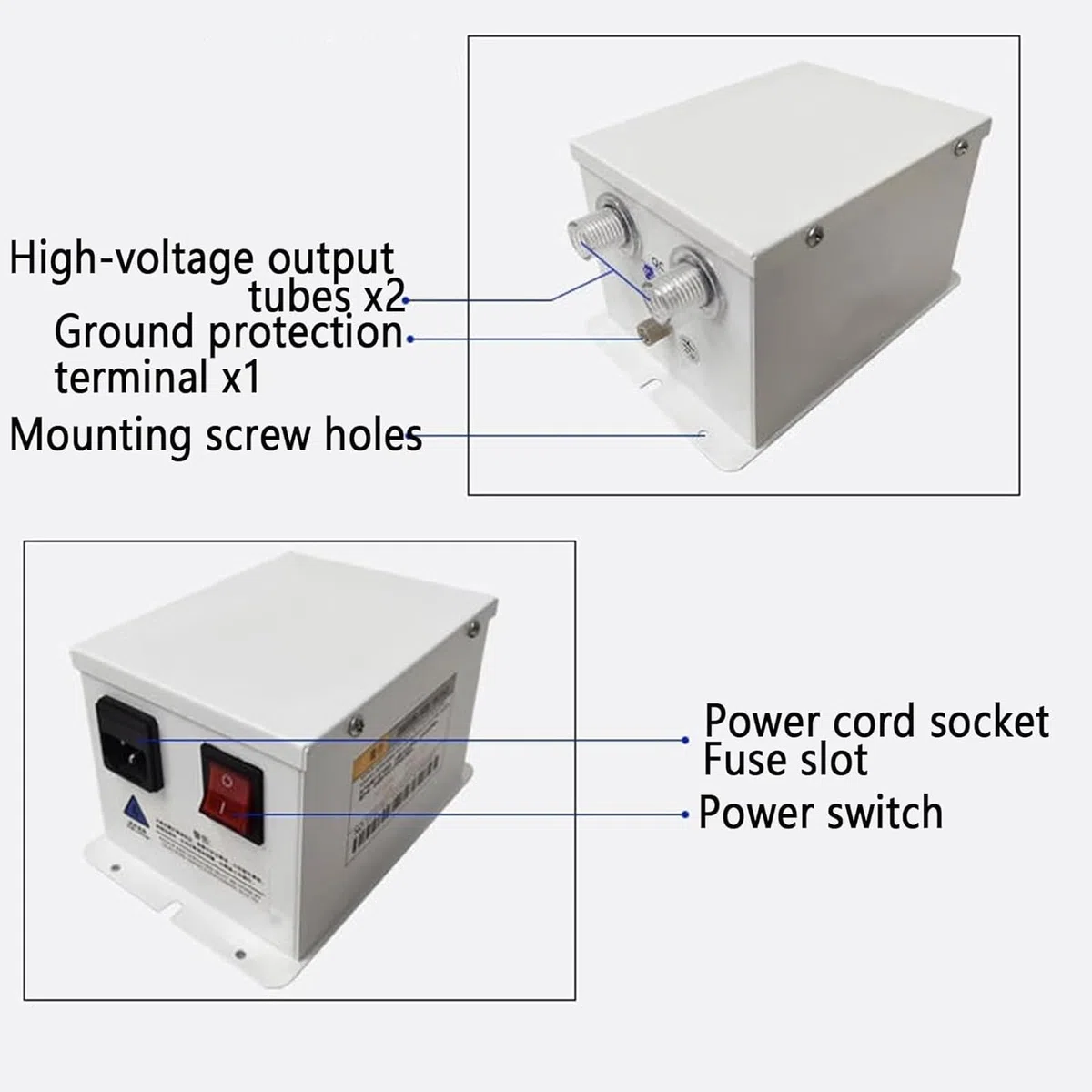 Pistola de aire ionizante antiestática, eliminador estático de alto voltaje para eliminación estática industrial y limpieza de precisión con presión de aire ajustable