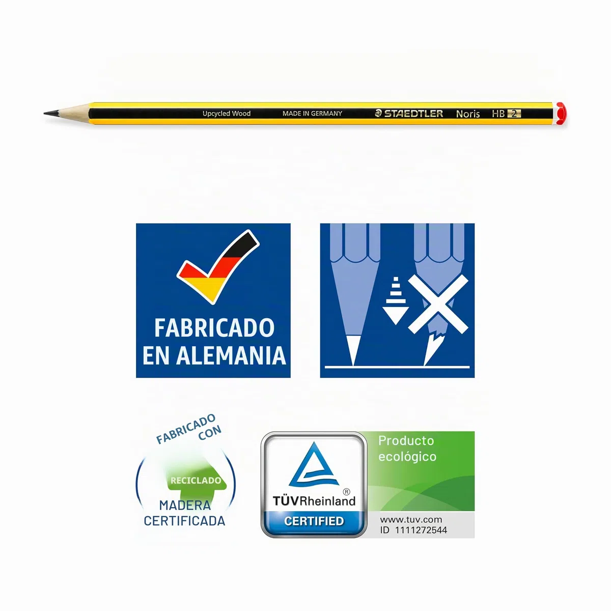 STAEDTLER Lápiz NORIS 120-2 Madera