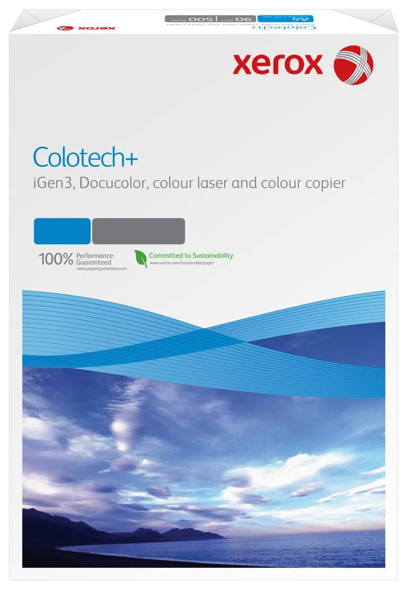 Xerox Colotech+ 003R97553 Premium - Papel para fotocopiadora láser a color, DIN A3, 300 g/m², 125 hojas, color blanco