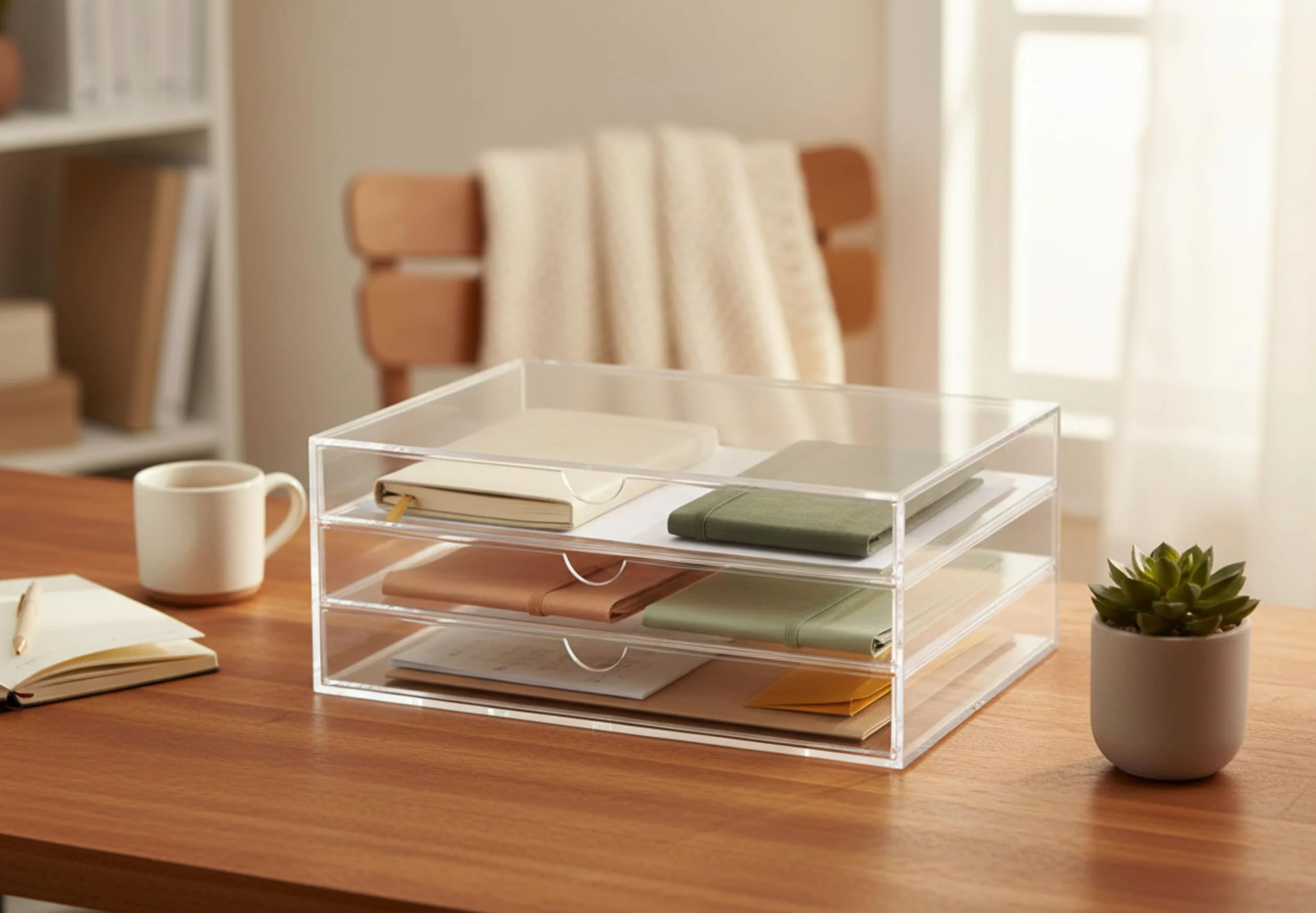 Osco A3TSL - Organizador de 3 niveles horizontales
