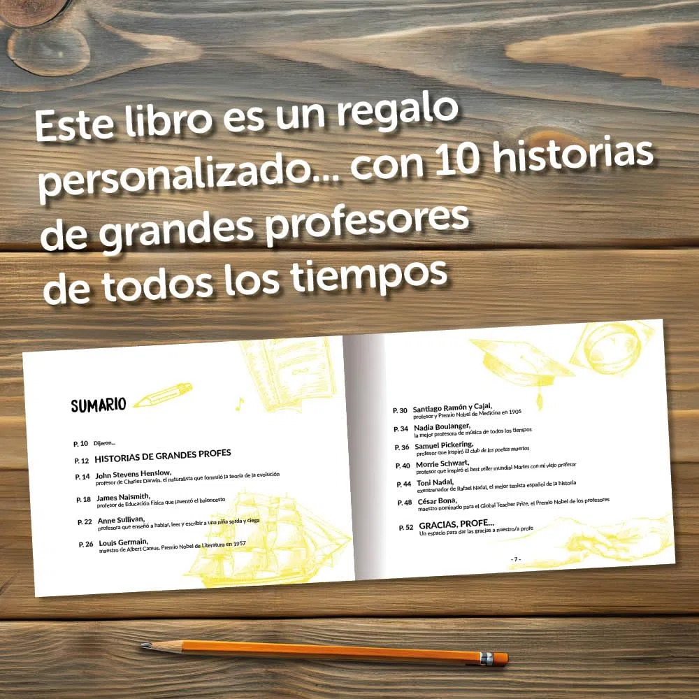 Calledelregalo Profesores y profesoras: Libro '¡Gracias, profe!’
