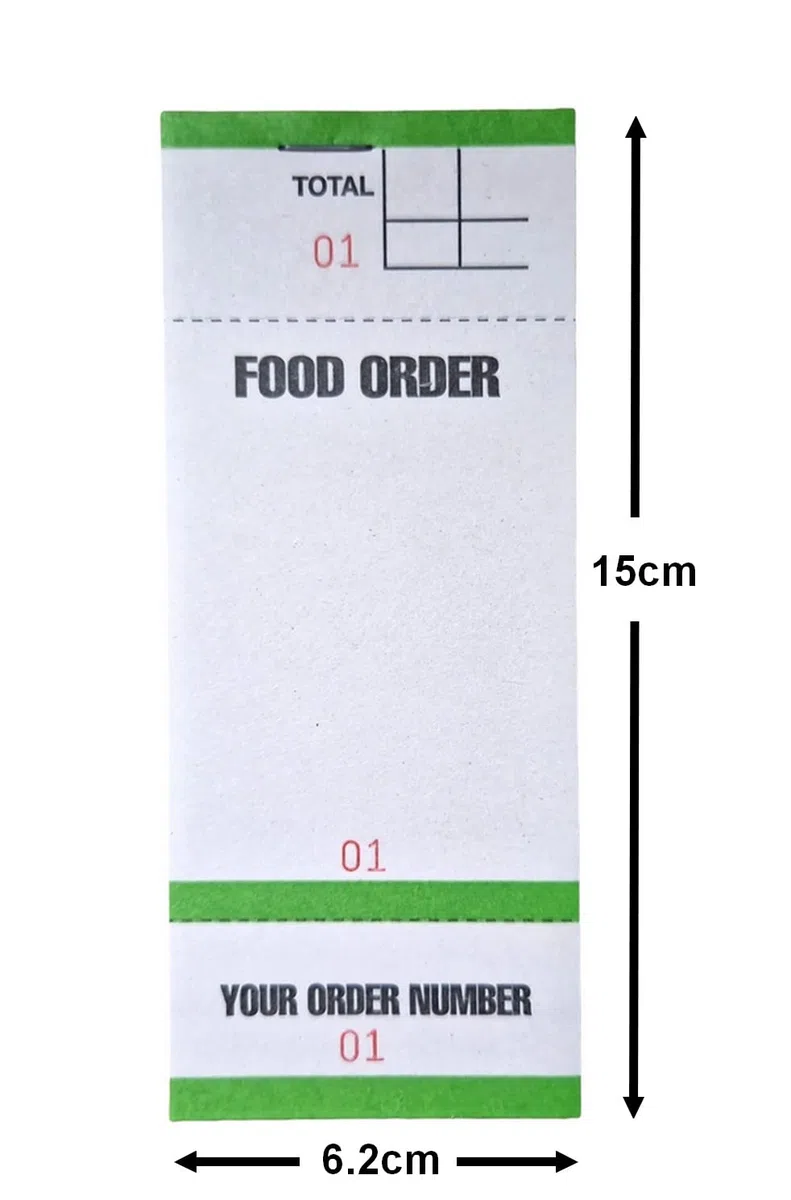 Almohadillas para pedidos de alimentos 100 a libro restaurante para llevar BF84 (100)