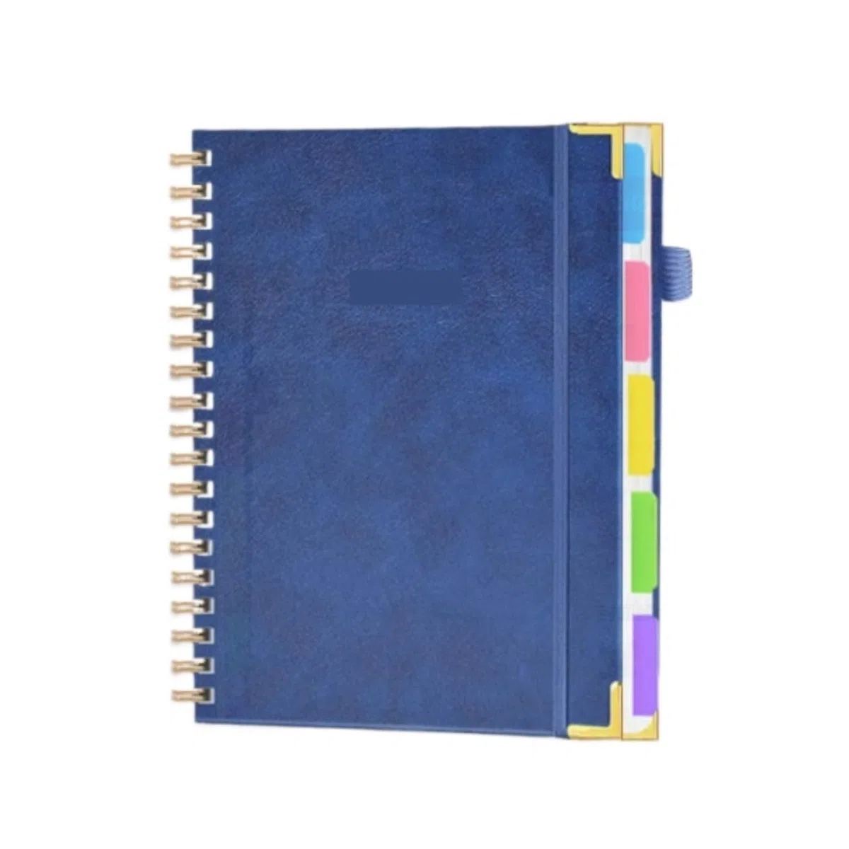 Cuaderno Material Escolar Libreta Minimalista De Negocios con Encuadernación En Espiral, 300 Páginas Agenda Personal(Blue)