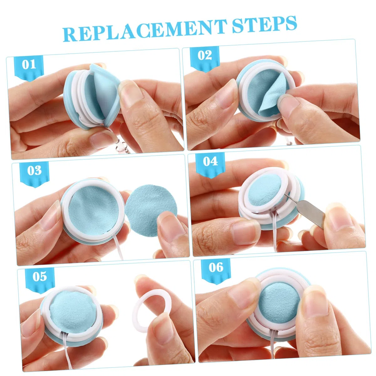 Limpiador de Pantalla Macarons para Teléfonos Inteligentes con 4 Unidades, Material Silicona y PP, Quita Huellas y Manchas, con Cordón y Hebilla para Uso Portátil