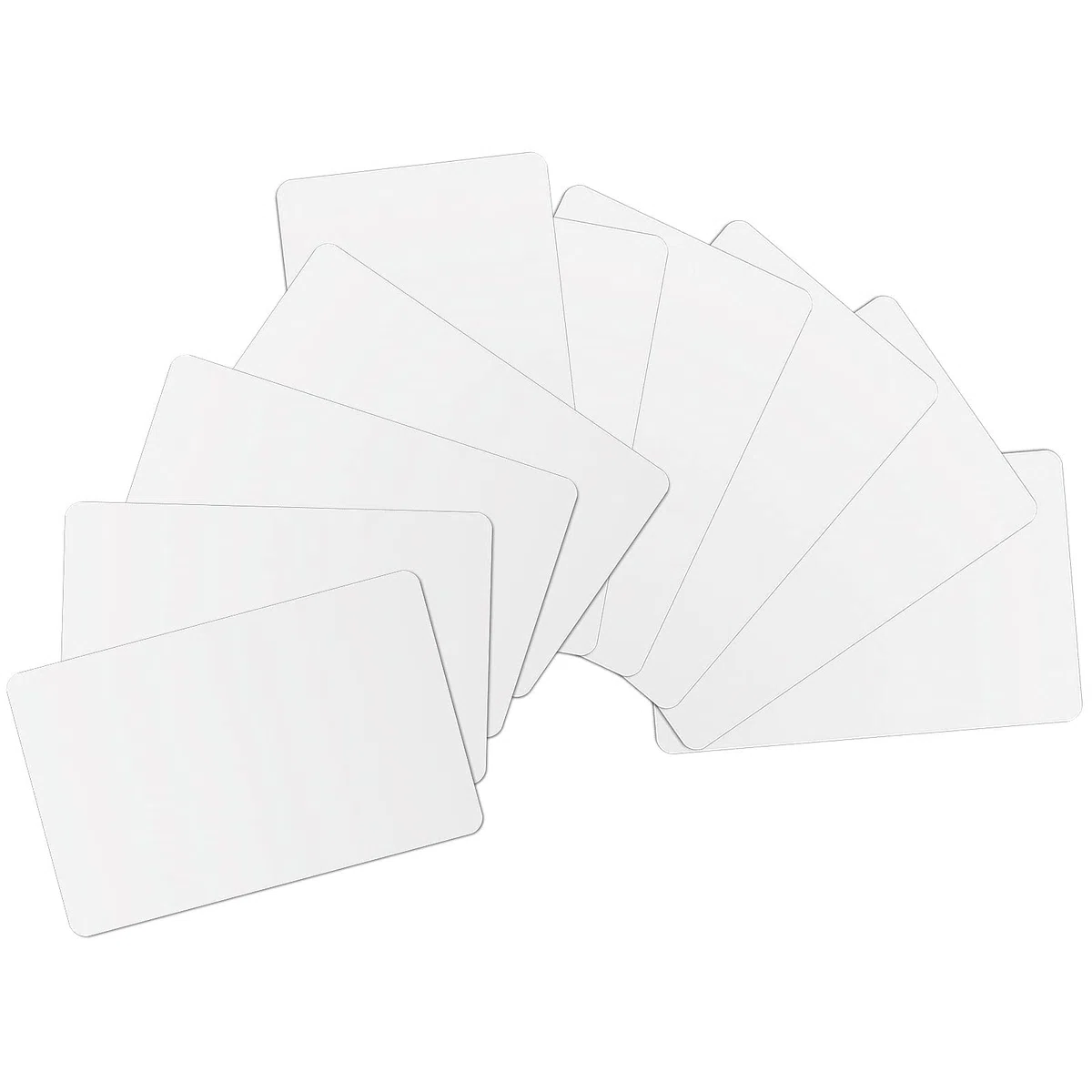 200 Unidades de Tarjetas PVC en Blanco CR80 - Tarjetas de Identificación de Plástico para Negocios, Compatibles Con Impresoras de Identificación - 30