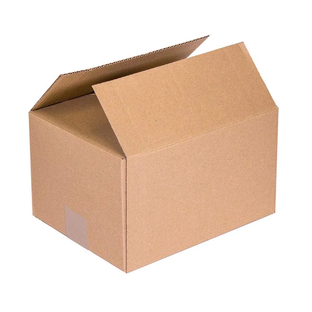 Pack 100 Cajas de Cartón para envíos almacenaje paquetería, Cajas cartón mudanzas Canal Simple Reforzado, Caja almacenaje medidas interiores 31x22x20 cm, Cajas cartón con solapas Multiusos