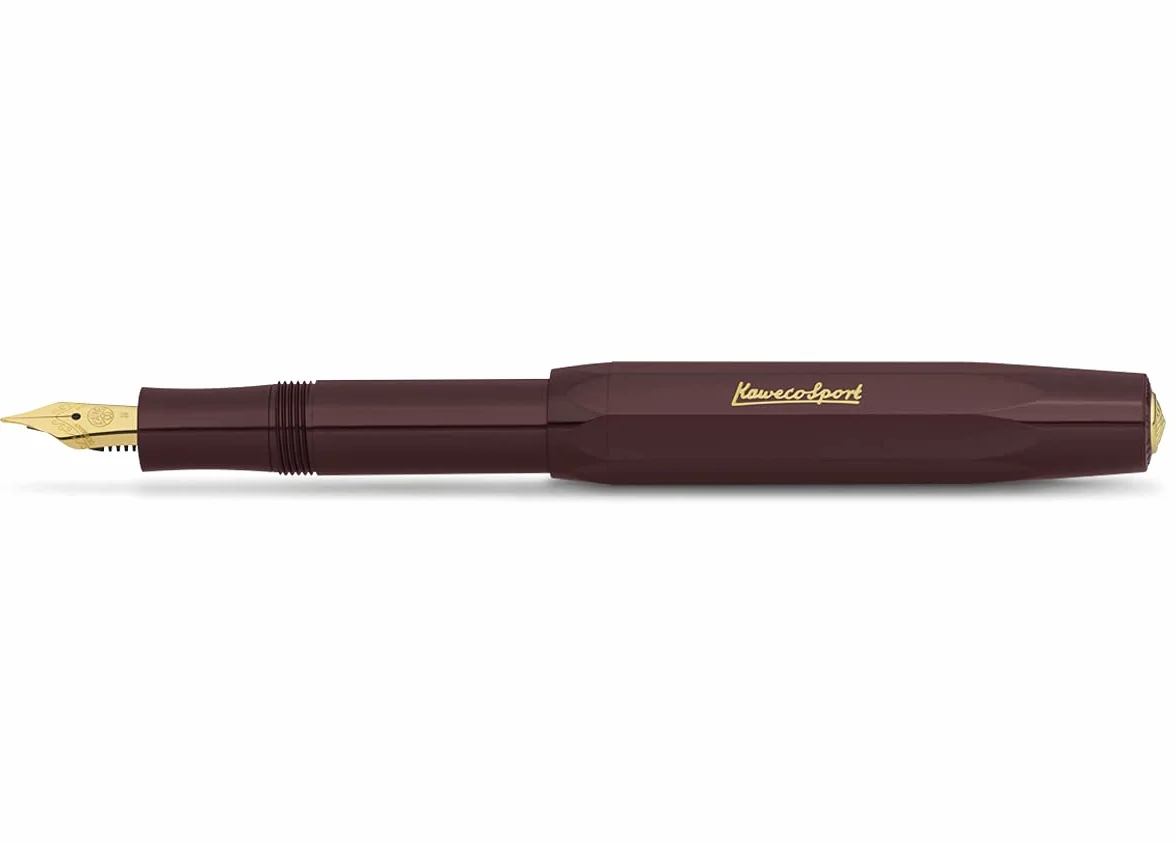 Kaweco Classic Sport - Pluma estilogr?fica (M, 0, 9 mm), color burdeos