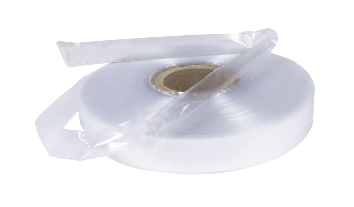 Lámina tubular transparente estrecha de 4 cm de ancho x 500 m de largo, 50 my de grosor, lámina de alta calidad, ideal para almacenamiento limpio y seco
