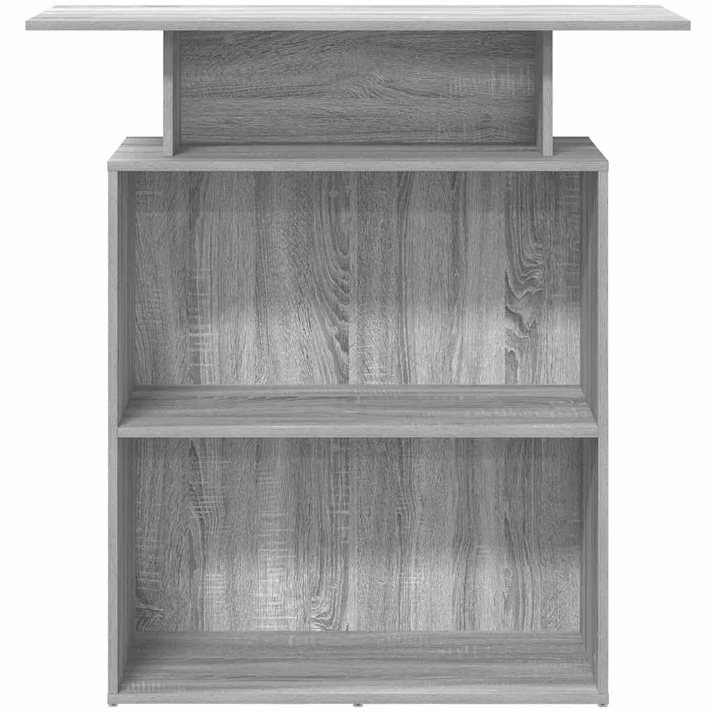 vidaXL Mostrador Recepción Sonoma Gris 100x40x104cm Madera Ingeniería